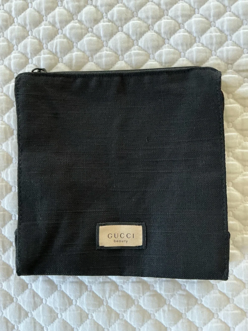 Gucci Black Canvas Beauty Novelty Travel Pouch Men
